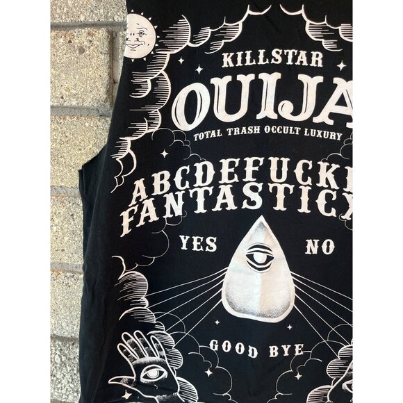 Killstar Ouija Board Sleeveless Tank Top Black S Gothic Occult Style Eye Graphic - Picture 3 of 9